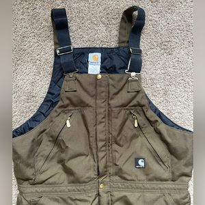 Carhartt Loose Fit Firm Duck Insulated Overall - Large
